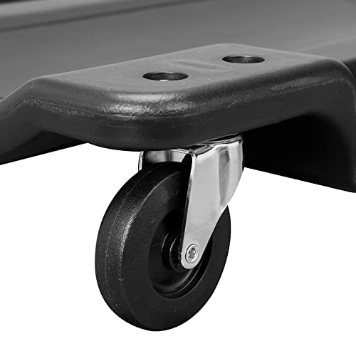 Big RED ATRP6240BR Blow Molded Plastic Rolling Garage/Shop Creeper: 40" Mechanic Cart with Padded Headrest and 6 Casters, 280 LBS, Black - style: Creeper-40inch-Black