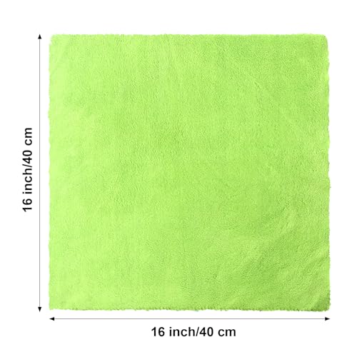 Shimeyao 30 Pcs 16 x 16 Inch Edgeless Microfiber Plush Towels for Cars Detailing Drying Wash Polishing Absorbent Cleaning Cloths, 500 GSM (Multicolor) - color: Multicolor, size: 16 x 16 Inch