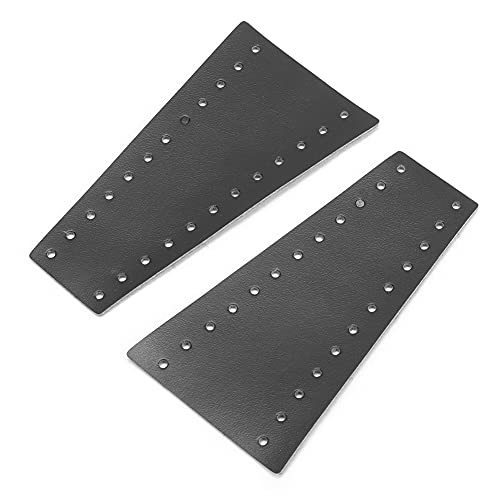 Qiilu Black Leather Motorcycle Brake Clutch Covers, 2pcs Motorcycle Lever Covers 15-18MM/0.59-0.71in Fringe Fit for/
