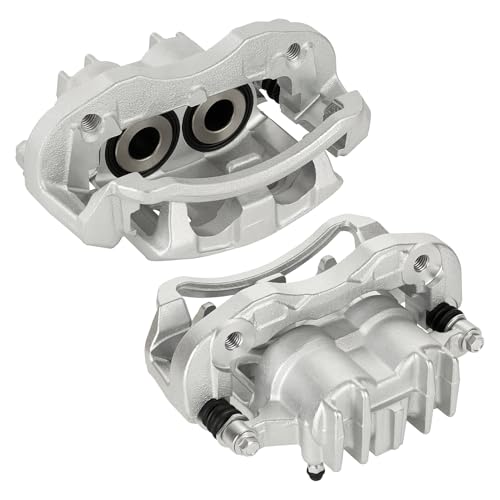 Rear Disc Brake Caliper Assembly with Bracket fit for 2000-2004 Ford F-250 F-350 Super Duty, 2000-2005 Ford Excursion, Rear Left and Right Caliper set with 2PC, 18-B4752 + 18-B4753