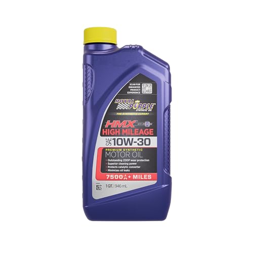 Royal Purple (11746-6PK HMX SAE 10W-30 High-Mileage Synthetic Motor Oil - 1 Quart, (Case of 6) - size: 1 Quart, Case of 6