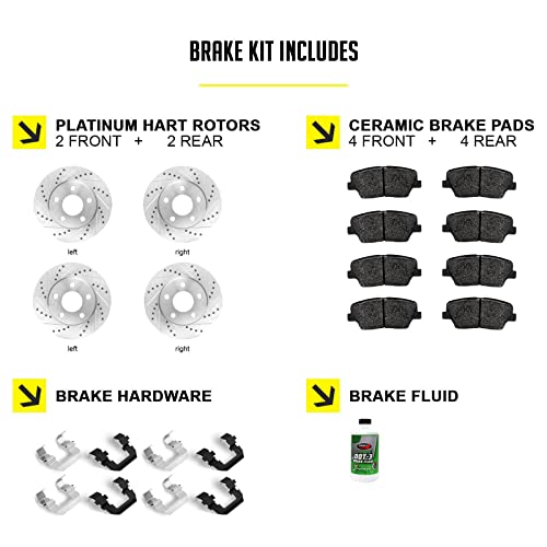 Hart Brakes Brake Kit Fits 2010-2017 Chevrolet Equinox
