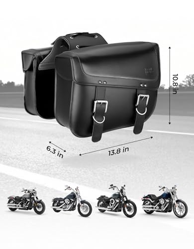 KEMIMOTO Motorcycle Saddlebags 30L Large Capacity Universal Saddle Bags