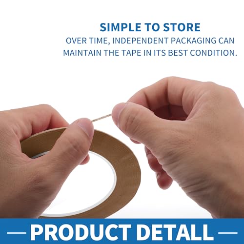 Painters Tape Easy Removal Fine Width 1.5mm Tape 0.06 Inches x 52.5 Yards Brown - color: Brown, size: 0.06 Inches x 52.5 Yards