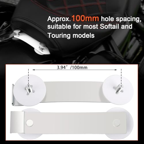 Chorme Rear Fender Studplate w/1/4-20 Thread Seat Mount Nut Assy for Harley - color: Chrome Nuts