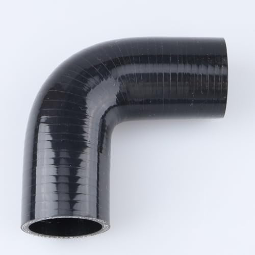 AC PERFORMANCE ID 1-9/16" 90° Degree Elbow Silicone Hose Coupler Black - color: Black, size: ID 1-9/16" (40mm)