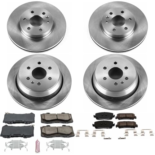 PowerStop Z17 Replacement Brake Pad & Rotor Kit Front & Rear KOE7228 - style: Stock Replacement