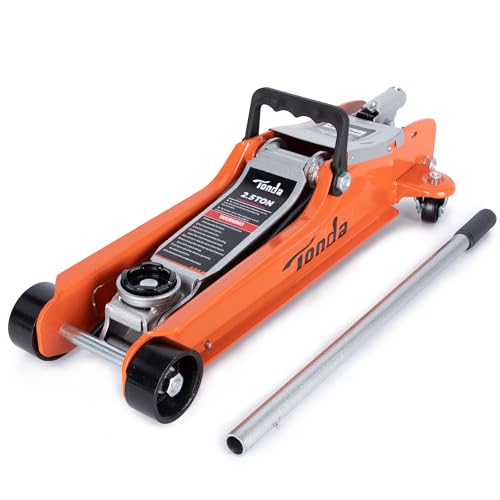 TONDA 2.5 Ton Low Profile Floor Jack, 5,000 Lbs Hydraulic Car Jack - color: ORANGE