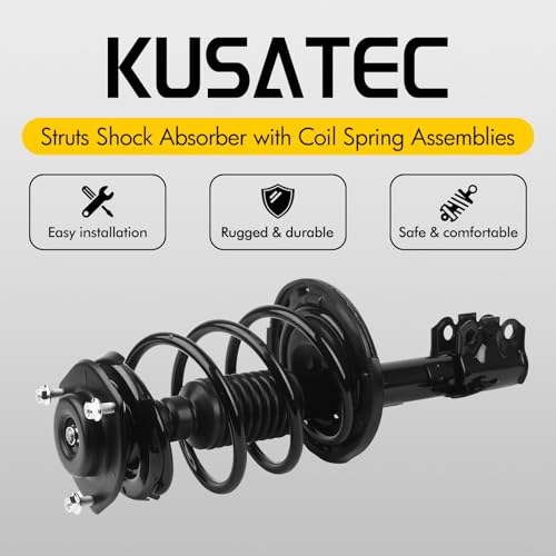 KUSATEC Front Pair Complete Struts Shock Absorber 172308 172307