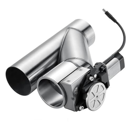 Electric Exhaust Cutout 2.5 Inch with Elbow Muffler Exhaust Valve Kit with One Controller Remote Kit - size: 2.5