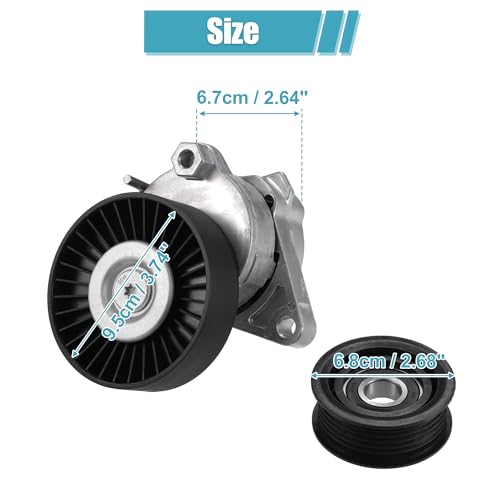 X AUTOHAUX Serpentine Belt Tensioner Pulley Assembly for Mercedes-Benz C240
