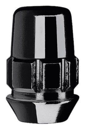 Gorilla Automotive 71621NBC Acorn Black Chrome Wheel Locks (12mm x 1.25 Thread Size) - Pack of 4 - size: 12mm x 1.25