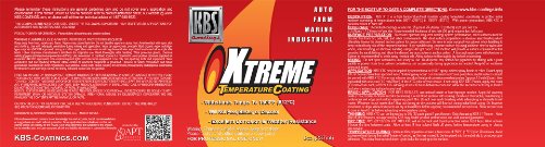 KBS Coatings 65208 Off-White Xtreme Temperature Coating - 8 fl. oz. - color: Off-White, size: 8 Fl Oz (Pack of 1)