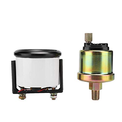 52mm Oil Pressure Gauge Universal 12V Car Compatible Electromagnetic Oil Pressure Indicator Auto Dashboard Meter for Modified Vehicles