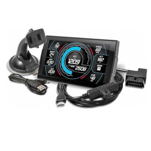 Edge 84130-3 Incight CTS3 Digital Gauge Monitor, 5-Inch Touch Screen OBDII Performance Meter, Compatible with 1996 and Newer Gas and Diesel Vehicles