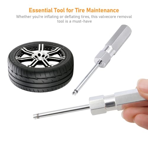 Valve Core Removal Tool 4Pcs Tire Valve Stem Remover Kit for Schrader