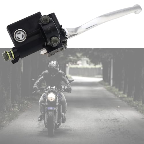 Windance 22mm 7/8inch M10 Motorcycle Handlebar Brake Lever Pump with 10mm Mirror Hole Front Right Hand Brake Master Cylinder Clutch Compatible with Yamaha Suzuki Honda Kawasaki (Right Hand) - style: Right Hand