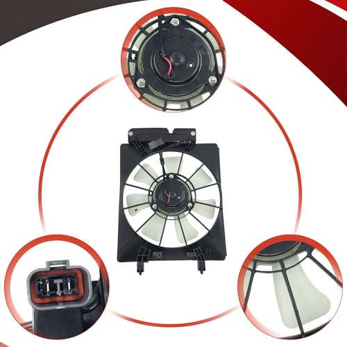 PartsFlow A/c Air Conditioning Condenser Cooling Fan For 2002-2006 Honda CR-V 620-233 - color: For Honda CR-V