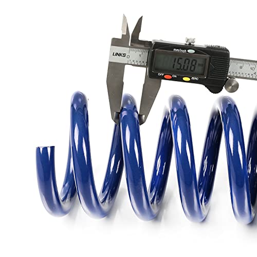 Lowering Springs kit Compatible With Dodge Challenger 2008-2021 V6 V8, 1.5 Inch Front Drop And 1.5 Inch Rear Drop (Blue)