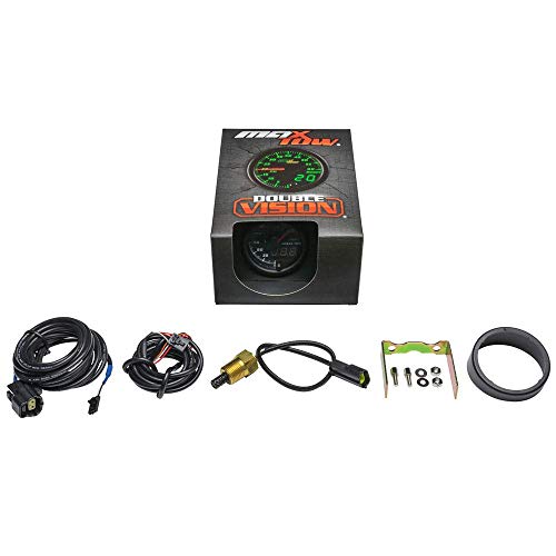 MaxTow Black & Green 300F Air Intake Temperature Gauge Kit, 2-1/16" 52mm
