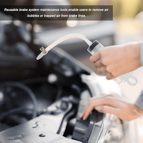 Brake Bleed Kit, 100ML Motorbike Hydraulic Disc Clutch Bleeding Syringe with 50CM Hose, Oil Fluid Extractor Bleeder Brake System Maintenance Tool for Motorcycle Scooter Quad