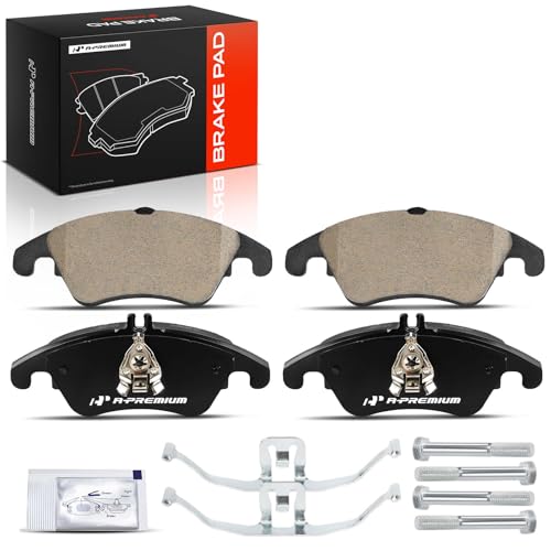 A-Premium Front Ceramic Brake Pads Compatible with Mercedes-Benz, 2-Pack