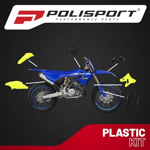Polisport Motocross MX Replica Plastic Kit - FLO Yellow/Black (2015-2021)