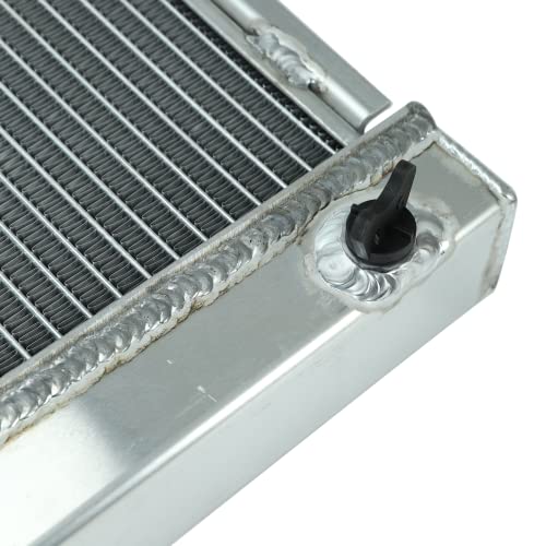 Aluminum 3Row Core Racing Radiator with Cap Fit Manual Transmission Compatible with 1984-1995 Pickup Base 4Runner SR5 L4 2.4L - size: Core Size:19.21" x 15.75" x 1.73"