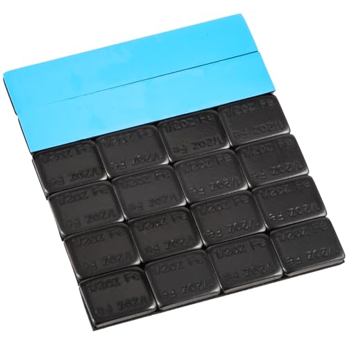 JiiinMiiin 1/2oz, 0.5oz, 24PCS Black Steel Adhesive Stick on Wheel Weights - color: Black, size: 0.5oz - 24PCS