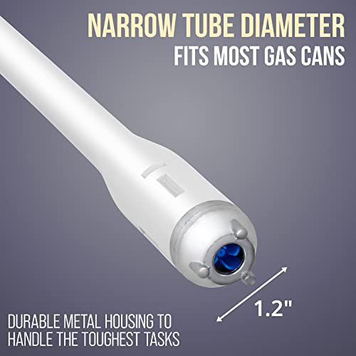Deway Auto Fuel Transfer Pump, Removable Rubber Hose, D Battery, 2.4 GPM - style: Hand Trigger Nozzle w/ Rubber Hose