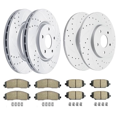 Acinoparts Front & Rear Brake Kit for Chrysler Town & Country Dodge Grand - size: HMBK5306853069