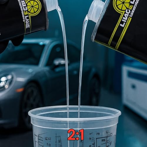 LiME LiNE 2K High Solids Gloss Clearcoat Kit - 2:1 Mix Ratio - UV Resistant Automotive Clear Coat - High Build Glamour Finish (A. 1.5 Quart Kit) - color: A. 1.5 Quart Kit