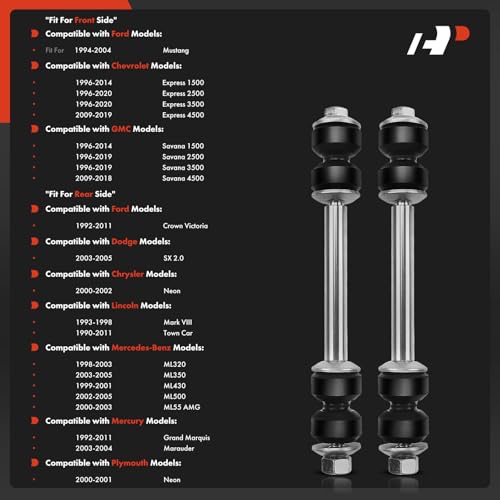 A-Premium Front or Rear Sway Bar Link Stabilizer Bar Link - Smooth Driving