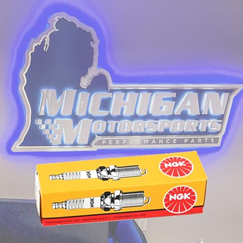 R5671A-7 Racing Spark Plugs | Set of 8 | Fits Performance Gasoline Engines | Non-Resistor Cold Heat Range Plug | NGK Spark Plugs