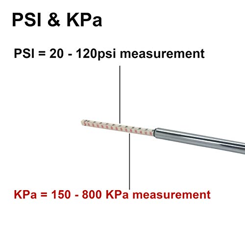 20-120 Psi Car Tire Pressure Gauge Pack of 5. Heavy Duty Tire Pressure Gauge for Car, Bike, Truck, Golf Cart, Semi, 18 Wheeler.