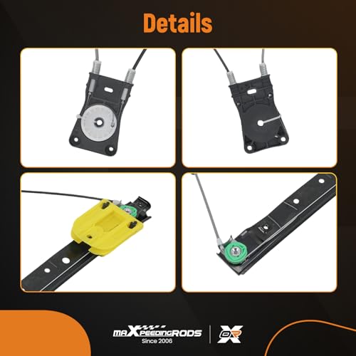 maXpeedingrods Power Window Regulator Rear Left Replaces C2Z26992 Compatible for Jaguar XF, for Jaguar XFR, for Jaguar XFR-S 2009-2015 - style: C2Z26992