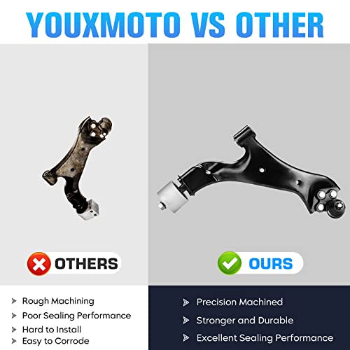 Front Lower Control Arm Driver Passenger Side with Ball Joint Fit for Chevy Equinox, Fit for GMC Terrain 2010 2011 2012 2013 2014 2015 2016 2017-2pc Set