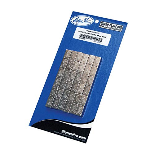 Motion Pro Steel Wheel Weights Nickel Plated 18 OZ. PACK