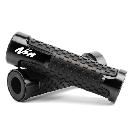 22mm CNC 7/8" Motorcycle Handlebar Grips Compatible with 2026 Ninja 500 Ninja 650 Ninja 400 300 1000 SX 1100SX 2017-2024 2025 Ninja 500SE ZX4RR ZX6R ZX10R ZH2 - color: Black