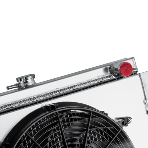 3 Row Radiator Shroud Fan For Toyota Pickup DLX 4Runner SR5 84-95 - size: 3 Row Radiator+Shroud Fan(AT)