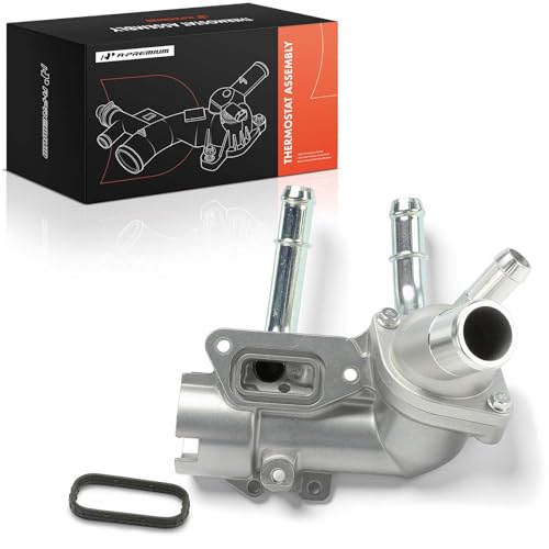 A-Premium Upgraded Aluminum Engine Coolant Thermostat Housing Assembly