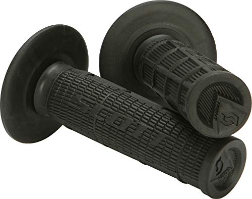 Scott Sports 233927-0001 Black Radial Half Waffle Motorcycle Grips - color: Black