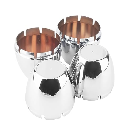 72.5mm(2.85인치) 센터 캡 4개, 6.4cm(2-3/4인치) 보어 돔 휠 림 교체 센터 라인 C-20 허브 캡, (크롬 아웃 72.5mm, 내부 70mm) - color: 크롬, size: 72.5mm Outer, 70mm Inner, Chrome