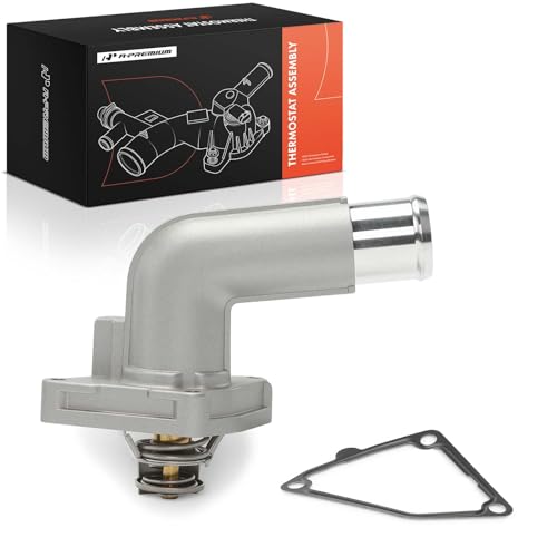 A-Premium Upgraded Aluminum Engine Coolant Thermostat Housing Assembly