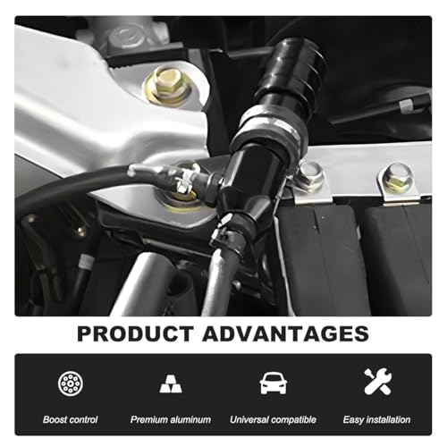 Manual Boost Controller Kit, 1-30 PSI Adjustable Closed Loop Turbo Chargers, Universal Aluminum Turbo Boost Controller for Most Petrol Diesel Engines, Car Accessories