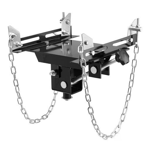 VEVOR Transmission Jack Adapter, 1100 lbs Load Capacity Automotive Transmission Lift Adapter, Heavy-Duty Steel, for Floor Jack with 1-1/5 in Detachable Saddle Shaft, for Garage, Repair Shop - style: Adapter