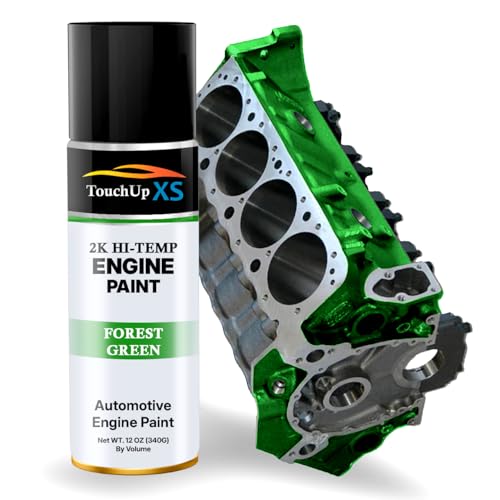 TouchupXS-Engine Paint 2K Forest Green Metallic -Aerosol