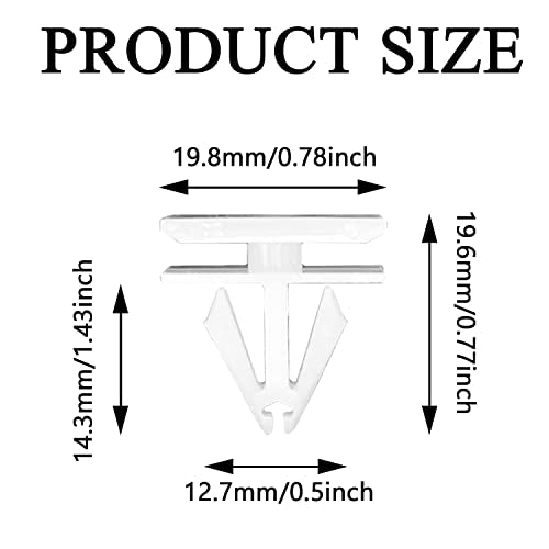 20PCS Rocker Panel Moulding Rivets Clips Compatible with GM Chevy Buick Cadillac 25693852