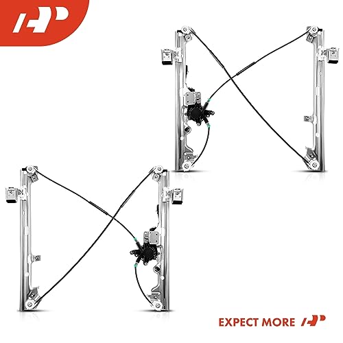 A-Premium Front Driver and Passenger Side Power Window Regulator with Motor