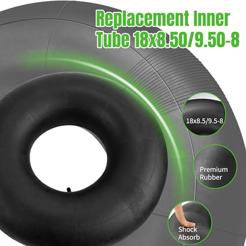 18x8.50-8 18x9.50-8 Inner Tubes with TR-13 Straight Valve Stem, 2 Pack - size: 18x8.50/9.50-8
